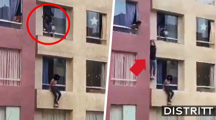 Hombre cae de edificio en Perú