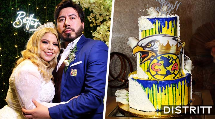 Novios celebran su boda con temática del América; esto pasó