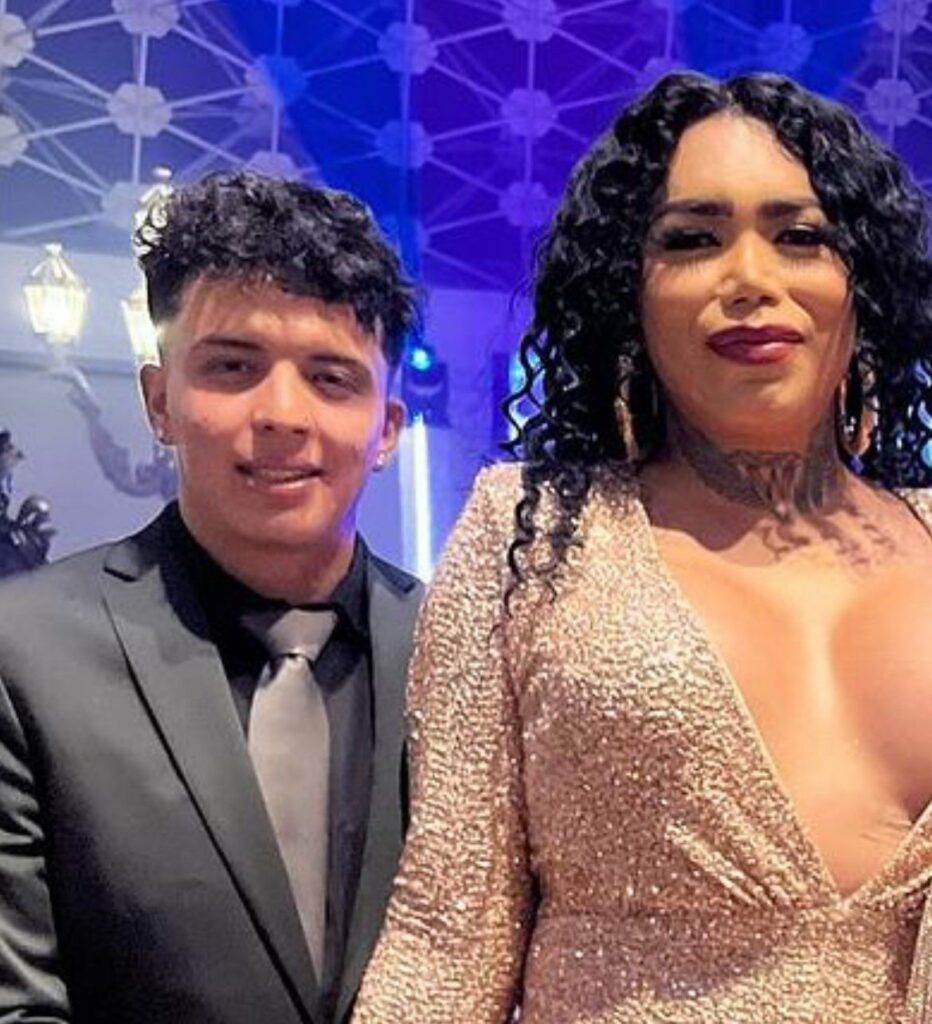 Paola Suárez y su novio