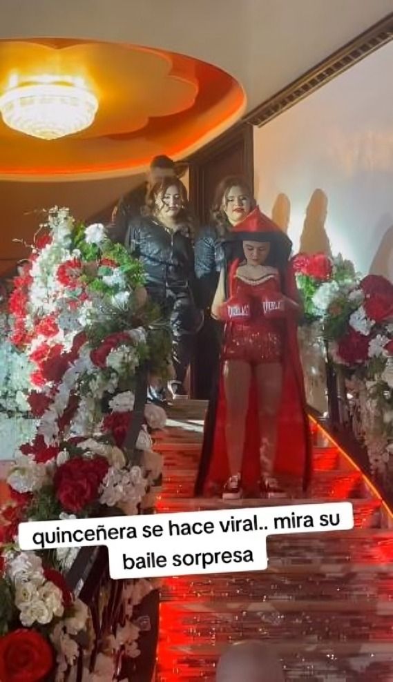 quinceañera apareció vestida como boxeadora