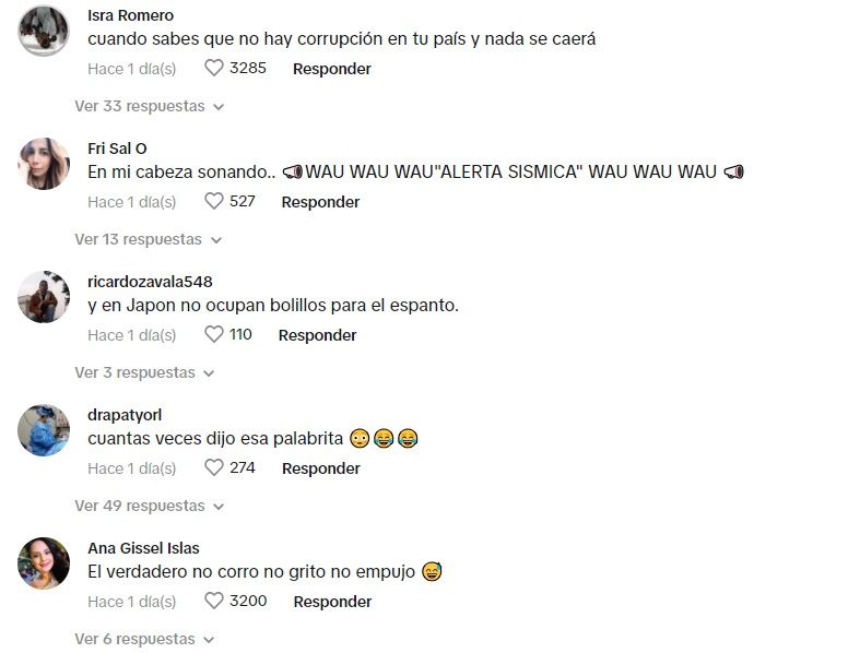 Reacciones sobre video de terremoto en Japón