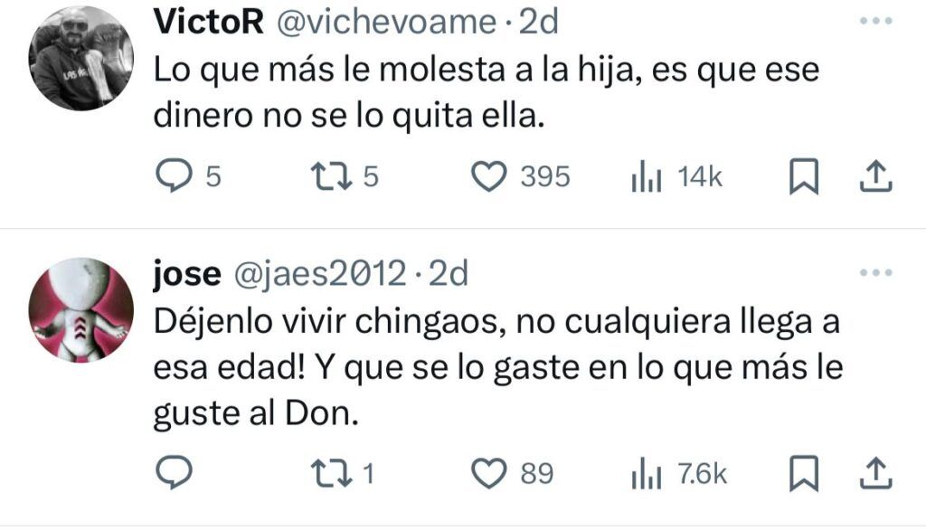 Usuarios defienden a señor de su hija 