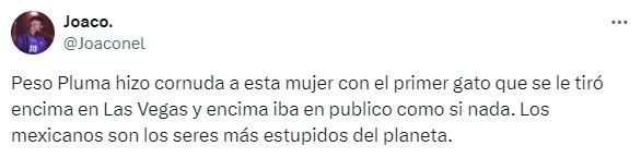 Argenitnos insultan a Mexicanos por Peso Pluma