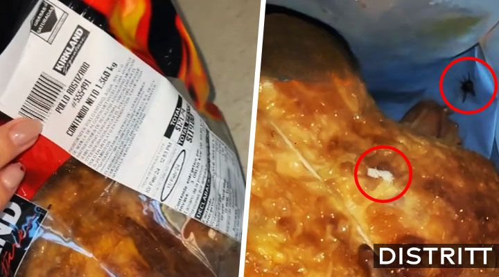 Mujer encuentra larvas en pollo rostizado de Costco