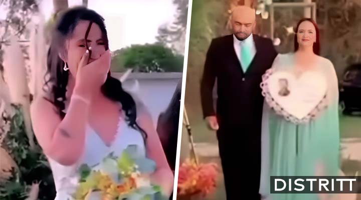 Novia celebra boda a pesar de que su prometido murió