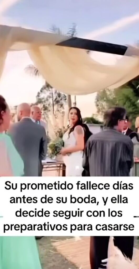 novia celebra boda anque su novio murió dias antes