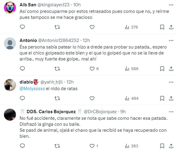 Reacciones sobre accidente durante slam