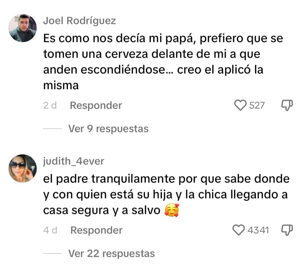 Usuarios reaccionan a papá viendo a su hija besar a su novio