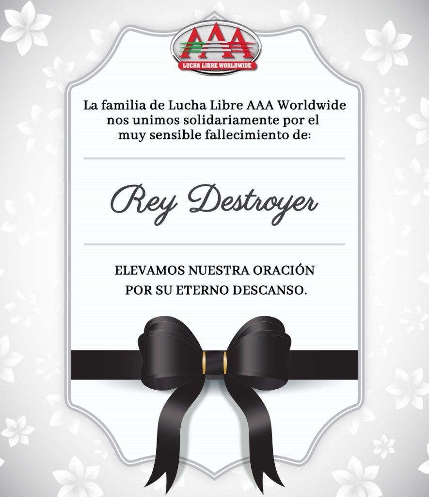 Rey Destroyer condolencia