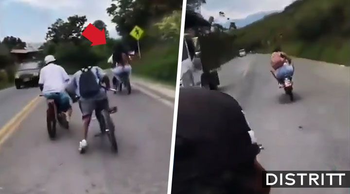 Joven graba su muerte en bicicleta