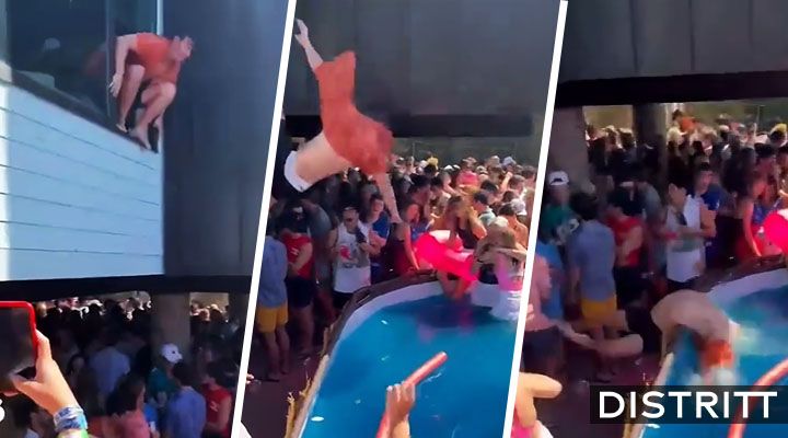 Joven se fractura la espalda al caer a piscina