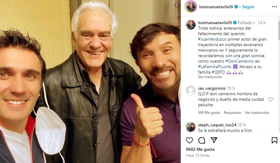 Luis Manuel Ávila dice adiós a Juan Verduzco