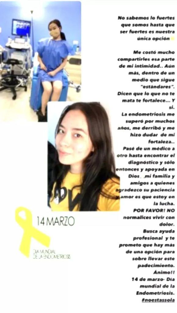 Magaby Garay llama a tomar conciencia de la endometriosis 
