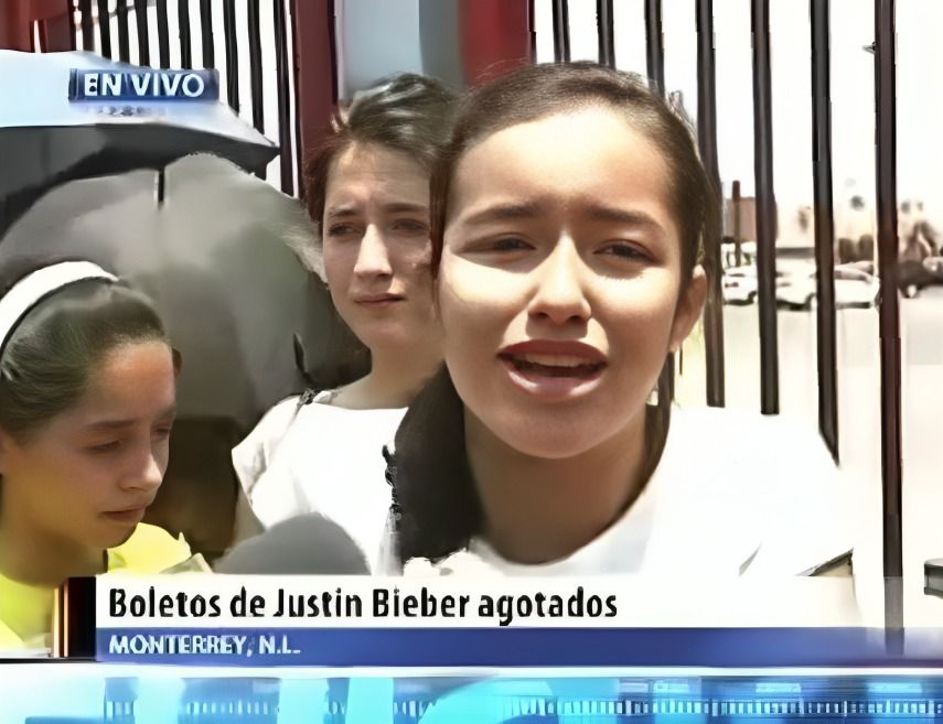 Niña lloraba porque se habían agotado boletos para Justin Bieber