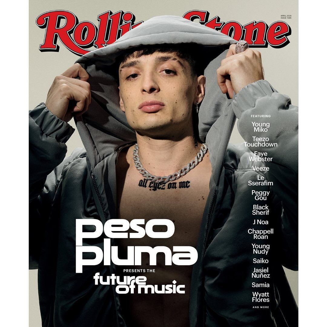 Peso Pluma es la portada de Rolling Stone; revista lo alaba 