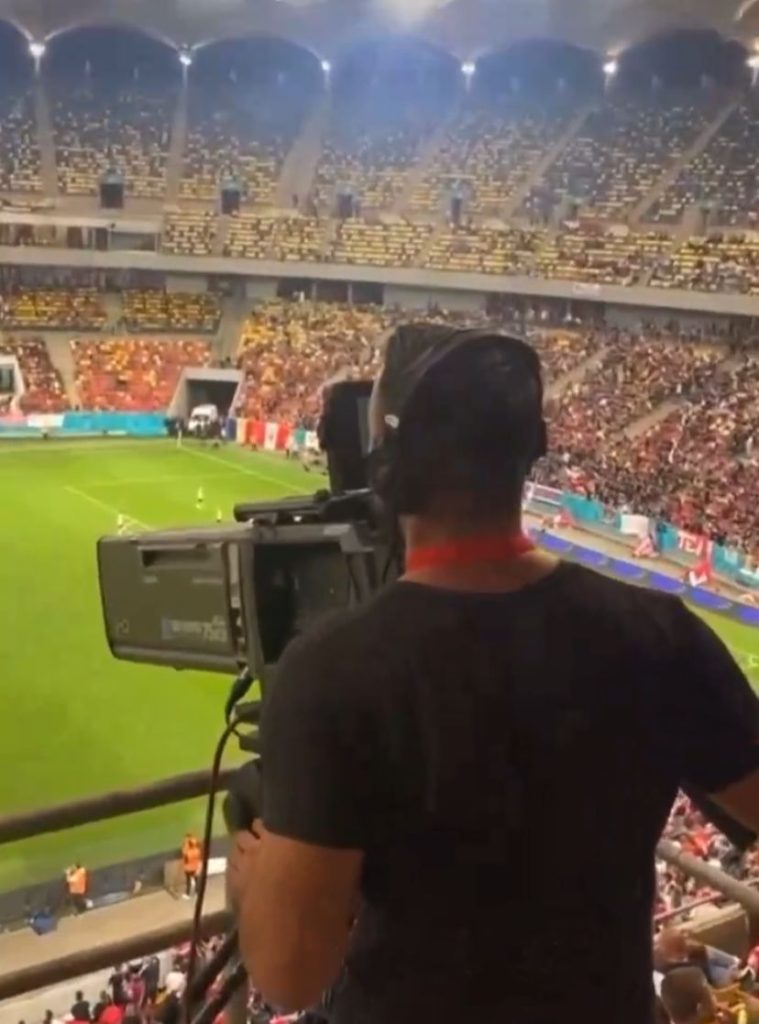 Camarógrafo de futbol