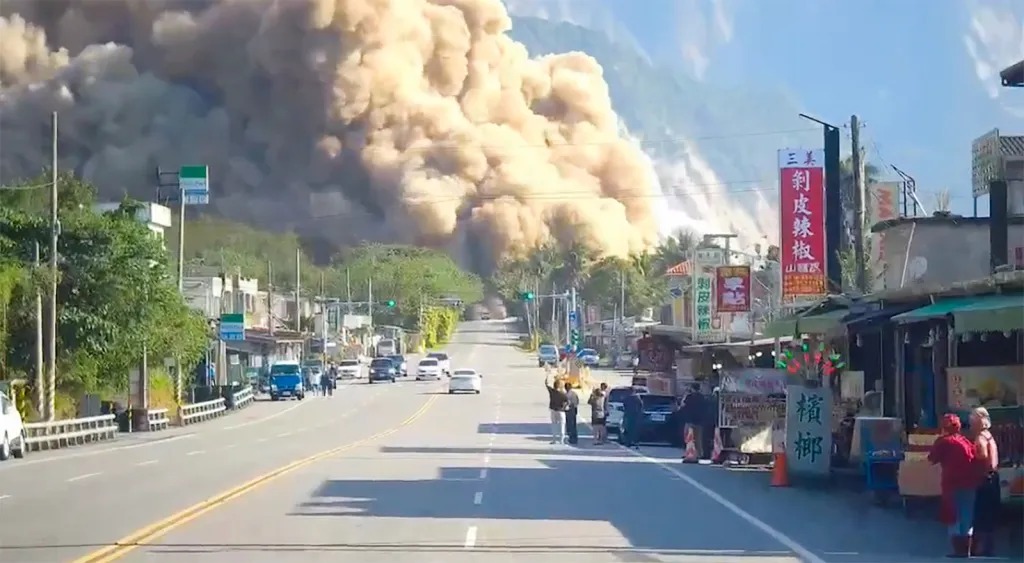 Reportan devastación tras terremoto en Taiwán