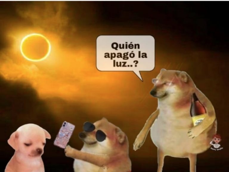 Eclipse solar 2024 con poca luz