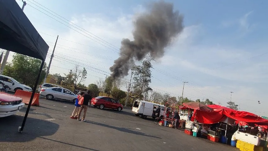 Cae helicóptero en calles de Coyoacán