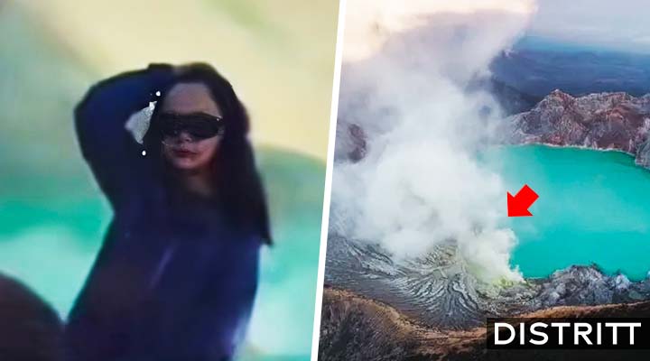 Indonesi turista cae a cráter de volcán