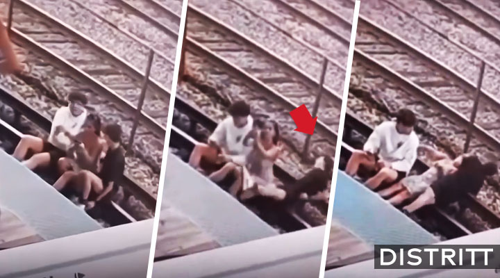 jovenes se electrocutan por una foto en vías del tren; video