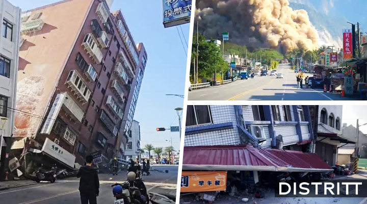 Fotos y videos del terremoto en Taiwán