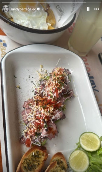 Esto comió Landy Párraga antes de morir