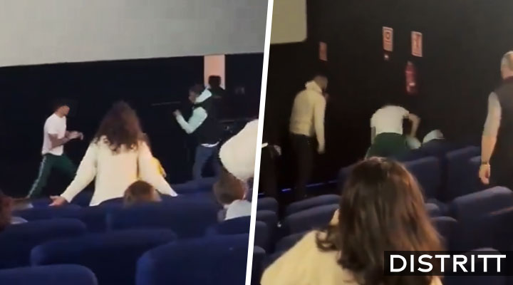 Boxeador le pega a cliente en el cine