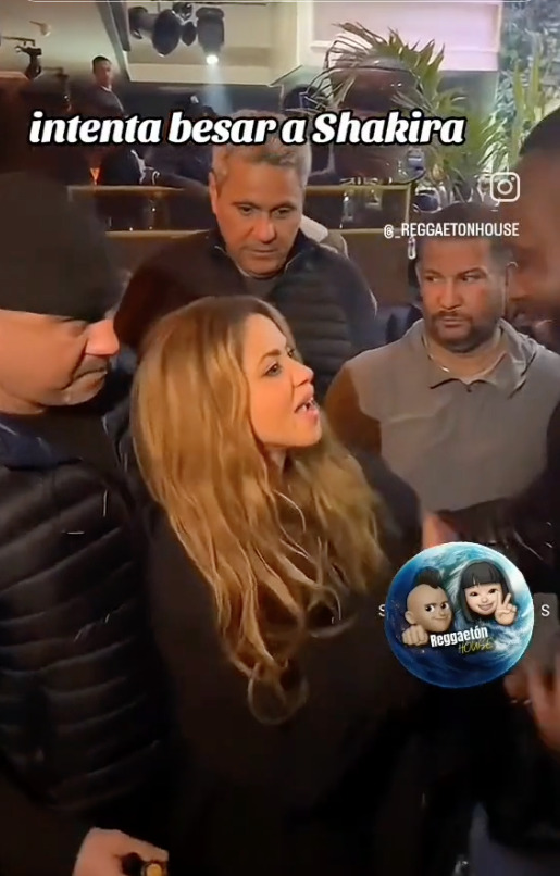 Fan intenta besar a Shakira; así reaccionó ella