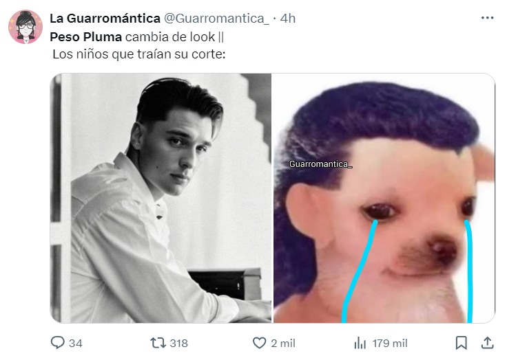 Los mejores memes del cambio de look de Peso Pluma