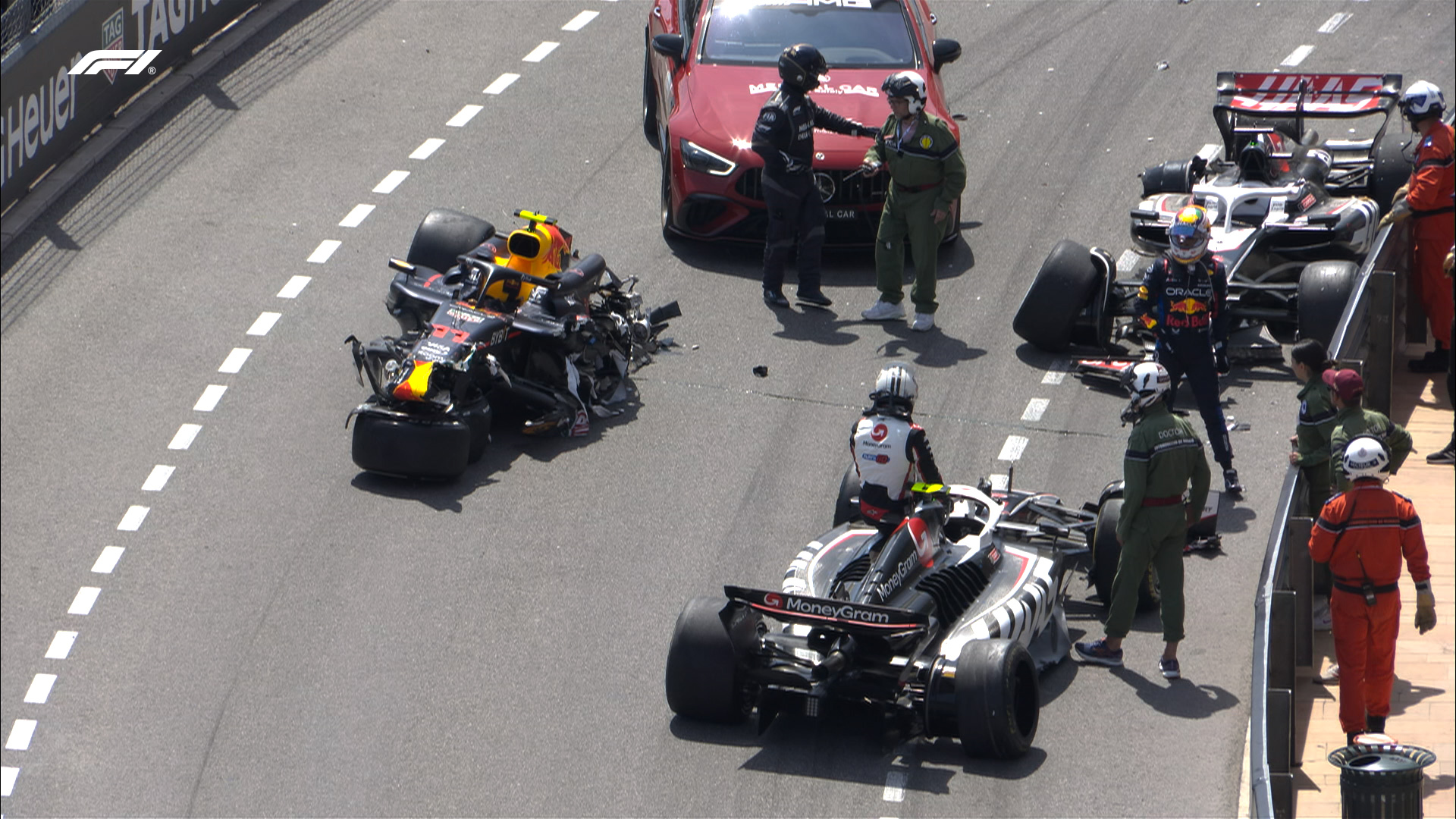 Accidente de Checo Pérez en el GP de Mónaco