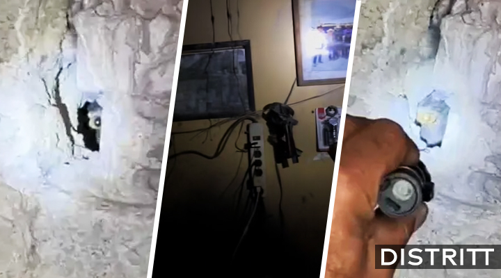 Mujer capta ojo en hoyo de la pared de su casa; video viral