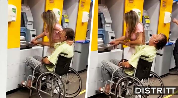 Mujer lleva cadáver de hombre para retirar dinero |VIDEO