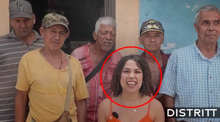 Mujer presume relación poliamorosa con 7 pensionados