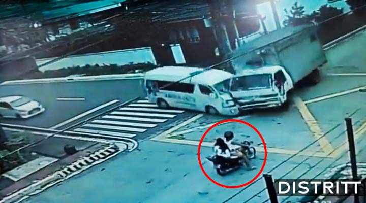 combi choca con camió y atropella a motocilcistas