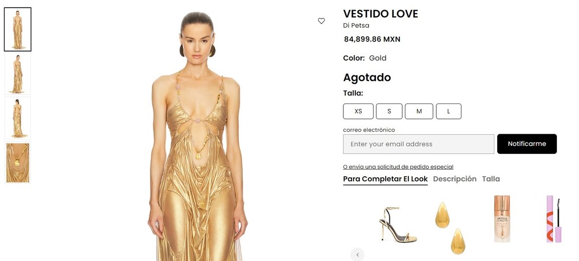 Costo del lujoso vestido de Galilea Montijo