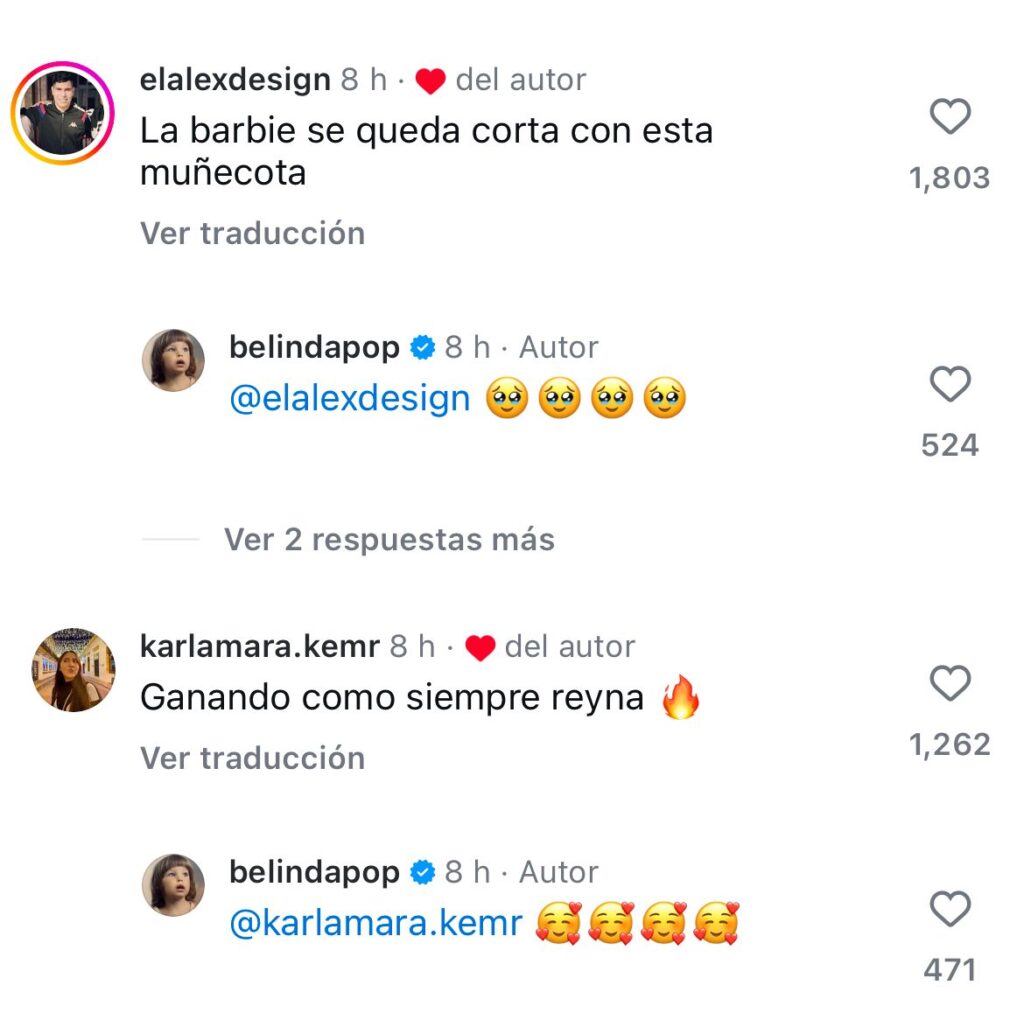 Fans mandan apoyo a Belinda tras polémica