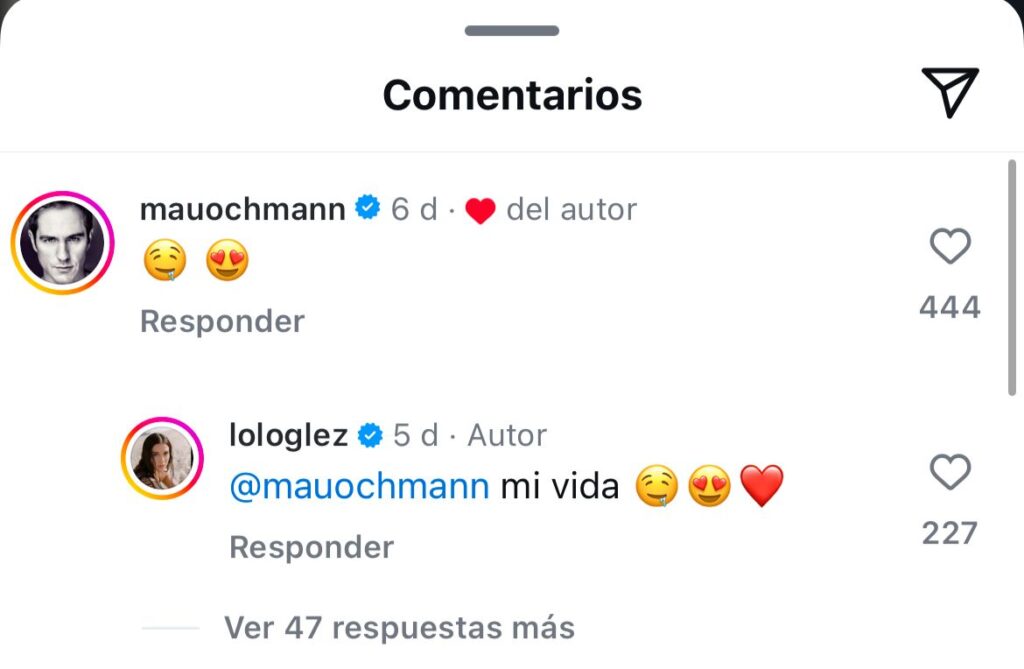 Mauricio Ochmann y Lorena González coquetean en redes