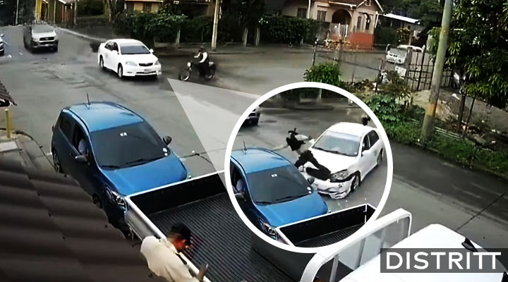 Motociclista choca y lo atropellan al instante