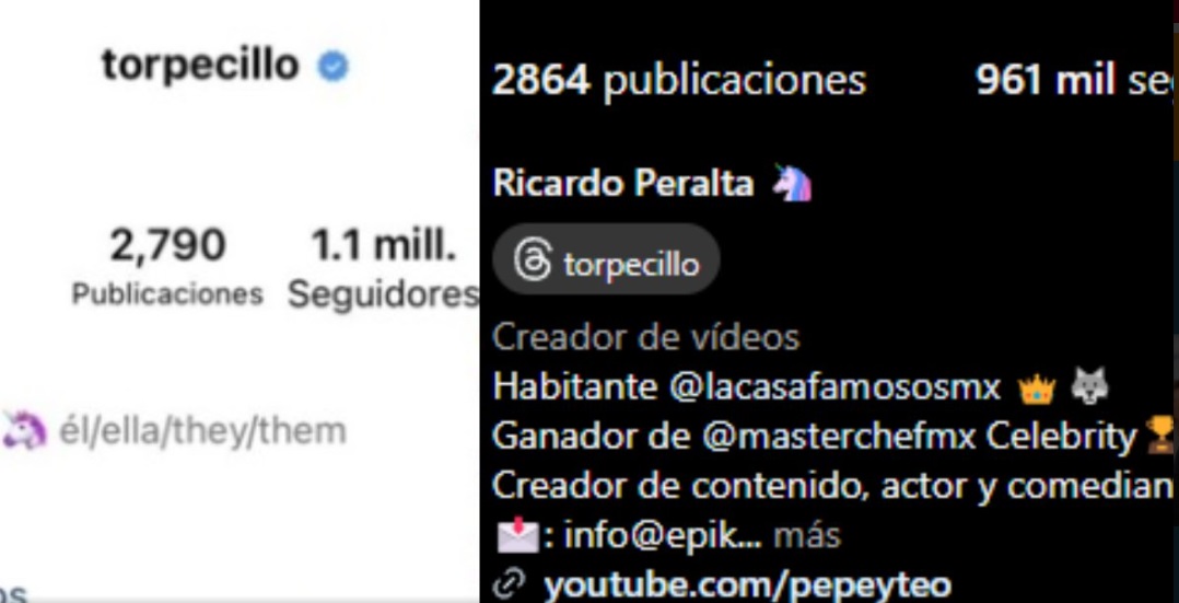 Ricardo Peralta pierde seguidores tras pelea con Arath de la Torre