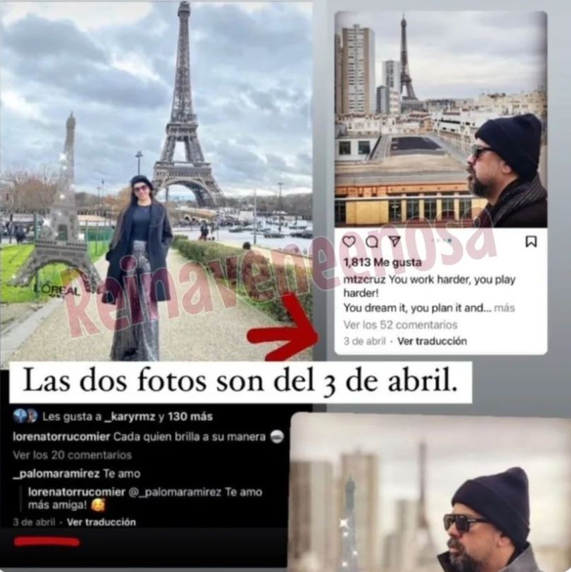 Cruz Martínez habría viajado con amante a París