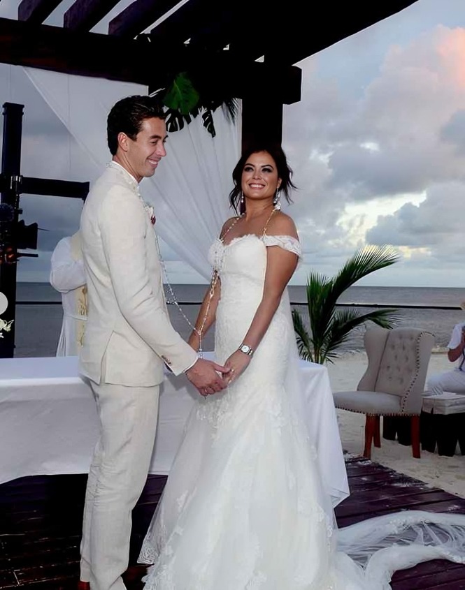 Mariana Echeverría boda con Oscar jiménez