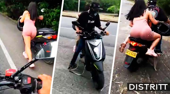 Motociclista ayuda a mujer en carretera y lo asalta