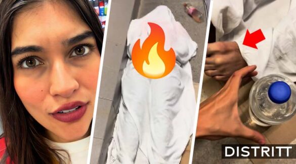 Dua Lupita vide incómodo momento con indigente |VIDEO