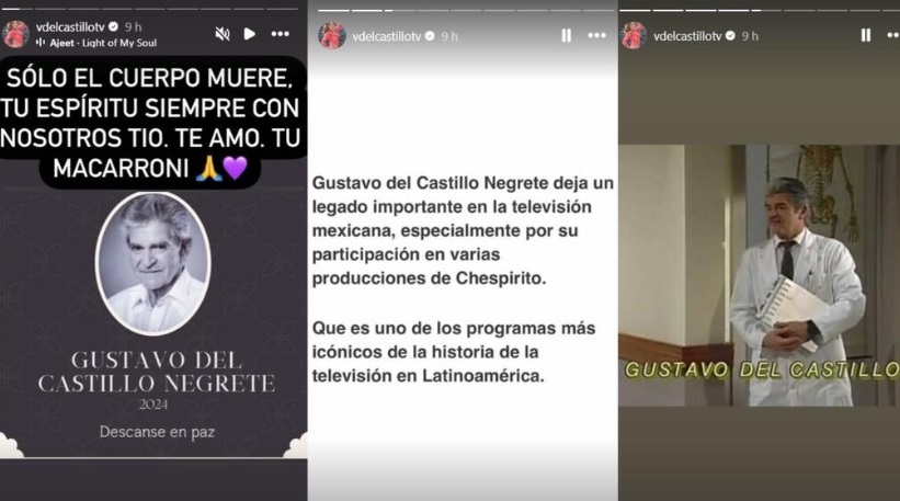 Mensajes de despedida sobre muerte de Gustavo del Castillo