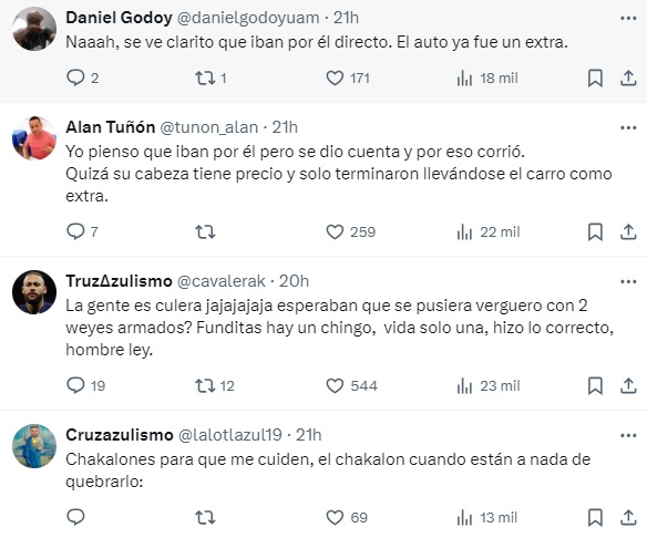 Comentarios sobre asalto a pareja en Edomex