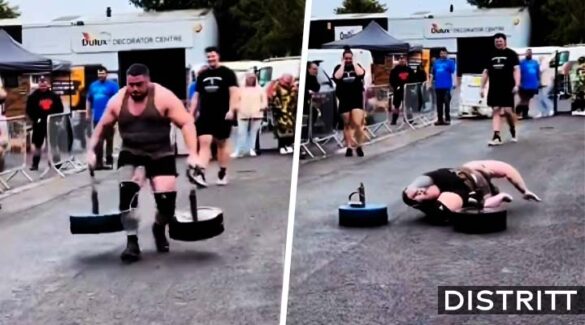 Strongman sufre fractura de rodillas en competencia |VIDEO