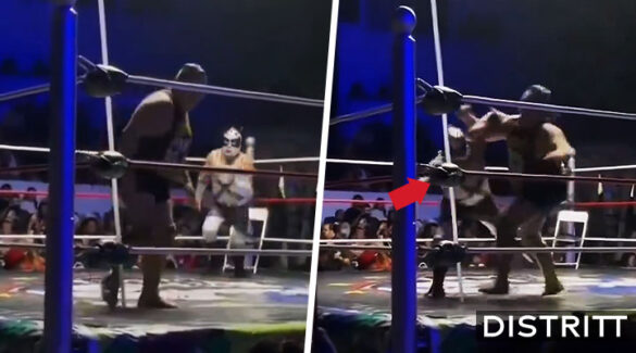 Ursus. Luchador se clava lámpara en el brazo en pelea