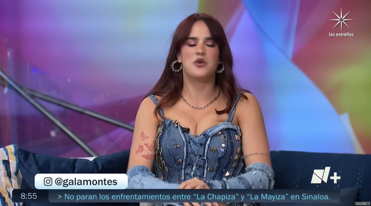 Destrozan a Gala Montes por cantar en noticiero