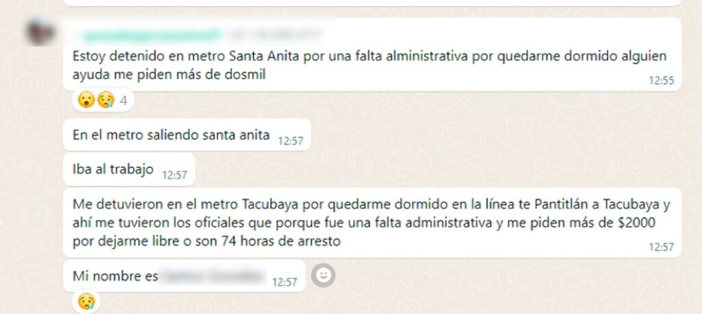 Hombre revela que lo multaron por dormirse en el Metro